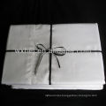 Luxury white color cotton plain or sateen bed sheets